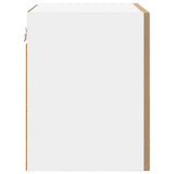 Hanging Cabinet 2 pcs Artisan Oak and White 40 x 31 x 40 cm 884145
