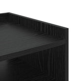 Bedside Cabinet Black Oak 40 x 40 x 61 cm Engineered Wood 859470