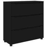 Storage Cabinet 80 x 31 x 81 cm Engineered Wood Black 888848