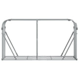 Log Holder Silver 180x45x100 cm Galvanised Steel 364594