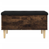 Storage Bench Smoked Oak 82x42x46 cm Engineered Wood 835079
