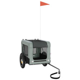 Pet Bike Trailer Grey and Black Oxford Fabric&Iron 93909