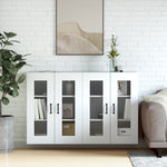 Wall Mounted Cabinets 2 pcs White Engineered Wood 3197905