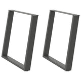 Dining Table Legs U-Shaped 2 pcs Anthracite 70x cm Steel 4012794