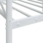 Day Bed without Mattress White 75x190 cm Steel 4104679