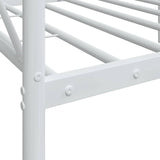 Day Bed without Mattress White 75x190 cm Steel 4104679