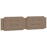 Bed Frame with LED without Mattress "Zadar" Cappuccino 200x200 cm 3214135