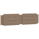 Bed Frame with LED without Mattress "Zadar" Cappuccino 200x200 cm 3214135