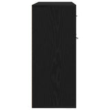 Sideboard Black Oak 88x30x70 cm Engineered Wood 862445