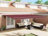 Manual Retractable Awning Burgundy 500x300 cm 3310194