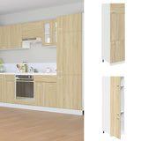 Refrigerator Cabinet Lyon Sonoma Oak 60x57x207 cm Engineered Wood 849626
