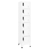 Locker Cabinet White 38x40x180 cm Steel 339792