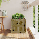 Garden Planter 50x50x50 cm Impregnated Wood Pine 837422