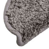 Stair Mats 30 pcs 56x17x3 cm Grey Half Round 3365799