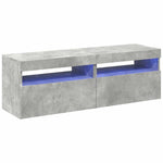 TV Cabinets with LED Lights 2 pcs Concrete Grey 60x35x40 cm 804418