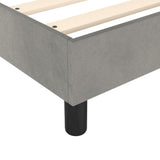 Box Spring Bed Frame Light Grey Twin Velvet 3121144