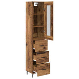 Highboard Old Wood 34.5 x 34 x 180 cm Engineered Wood 3415788