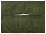 Cushion Cover 12 pcs HOUTEN Green 45 x 45 cm Corduroy 918657