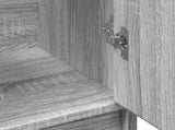 Sink Cabinet Grey Sonoma 63x29x55 cm Engineered Wood 848099