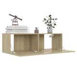 8 Piece TV Cabinet Set Sonoma Oak Engineered Wood 3078985