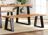 Bench with Live Edge 110 cm Solid Wood Acacia 353293