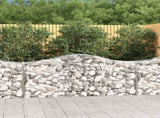 Arched Gabion Baskets 50 pcs 200x50x80/100 cm Galvanised Iron 3145638