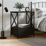 ZNTS Bedside Table Black 50x41x65 cm Engineered Wood 826083