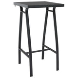 5 Piece Garden Bar Set Black and Grey 3073575