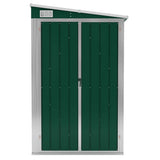Wall-mounted Garden Shed Green 118x100x178 cm Galvanised Steel 316217
