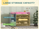 Toy Storage Unit with 8 Removable Bins, Storage Shelves, Cabinet, Grey T3398P347689