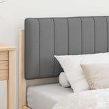 Bed Frame with Upholstered Headboard Light Grey 100 x 200 cm 878069