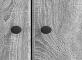 Sideboard Grey Sonoma 66 x 34.5 x 90 cm Engineered Wood 895511