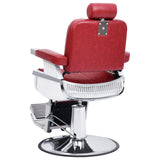 110169 Barber Chair Red 68x69x116 cm Faux Leather