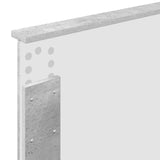 Bed Frame with Shelf Concrete Grey 90 x 200 cm Engineered Wood 3408399