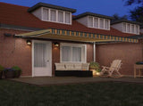 Retractable Awning Green and yellow 450 x 300 cm 3331058