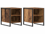 Bedside Table 2 pcs Old Wood 39.5 x 30 x 50 cm Engineered Wood 886639