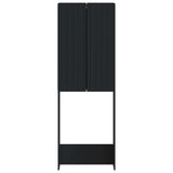 Toilet Cabinet ZWOLLE Black 66 x 25.5 x 190 cm Engineered Wood 896476
