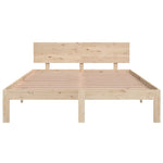 Bed Frame without Mattress Solid Wood Pine 140x200cm 810495