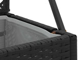 Garden Trellis Planter Black 70 x 30 x 135 cm Metal 366616