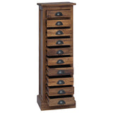 Chest of Drawers Natural 35 x 30 x 110 cm Solid Teak Wood 42017961