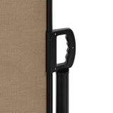 Retractable Side Awning Taupe 160x600 cm 4004529