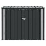Garden Storage Box Black 151.5 x 82 x 110.5 cm Steel 42011283