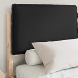 Bed Frame with Upholstered Headboard Black 160 x 200 cm 877826