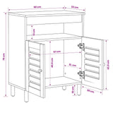 Storage Cabinets Natural 60 x 33 x 75 cm Solid Mango Wood 4018869