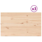 ZNTS Table Tops 3 pcs 80x47x1.7 cm Rectangular Solid Wood Pine 847419