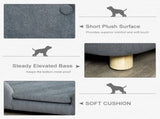 Dog Sofa Bed Pet Chair Couch with Water Resistant Fabric, Kitten Lounge with Soft Cushion, Wooden T3398P425257