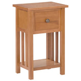 Magazine Table with Drawer 35x27x55 cm Solid Oak Wood 289182