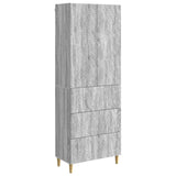 Cabinet Set 2 pcs Grey Sonoma 66 x 34.5 x 90 cm Engineered Wood 3416724