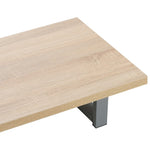 ZNTS Two Piece Bathroom Furniture Set Ceramic Oak 279330