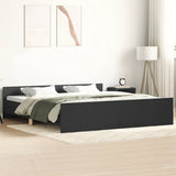 Bed Frame without Mattress Black 160x200 cm 3203762